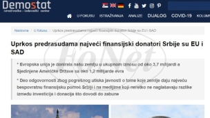 Najveći donatori EU i SAD